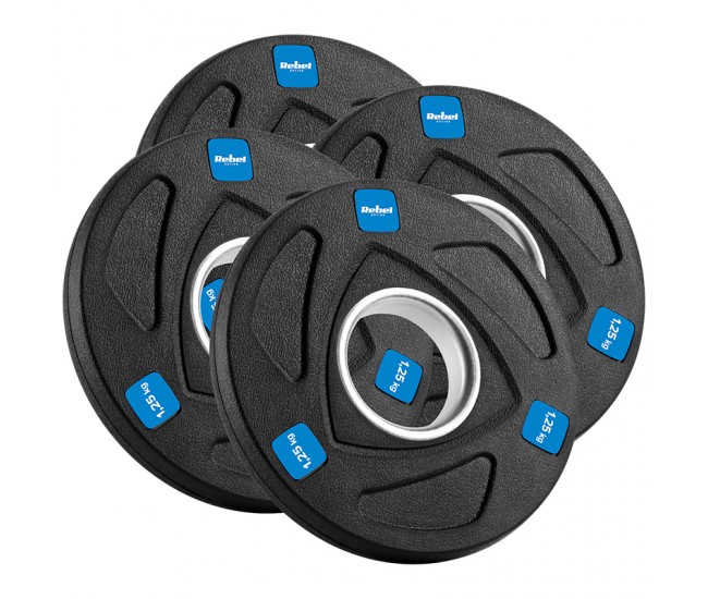 DISC GREUTATE FONTA CAUCIUCATA SET 4 X 1.25 KG REBEL AC 