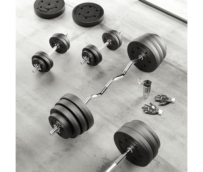 BARA DREAPTA BARBELL 150CM 5.6KG REBEL ACTIVE 