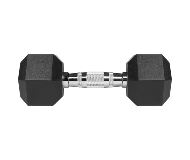 GANTERE DUMBBELL HEX FONTA CAUCIUCATA 2X6KG REBEL ACTIV 