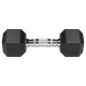 GANTERE DUMBBELL HEX FONTA CAUCIUCATA 2X6KG REBEL ACTIV 