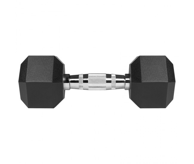 GANTERE DUMBBELL HEX FONTA CAUCIUCATA 2X7KG REBEL ACTIV 