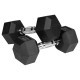 GANTERE DUMBBELL HEX FONTA CAUCIUCATA 2X8KG REBEL ACTIV 