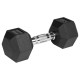GANTERE DUMBBELL HEX FONTA CAUCIUCATA 2X9KG REBEL ACTIV 