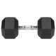 GANTERE DUMBBELL HEX FONTA CAUCIUCATA 17.5KG REBEL ACTI 