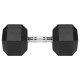 GANTERE DUMBBELL HEX FONTA CAUCIUCATA 27.5KG REBEL ACTI 