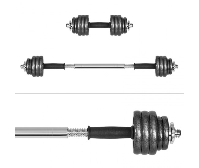 GANTERE REGLABILE CU VALIZA TOTAL 15KG REBEL ACTIVE 