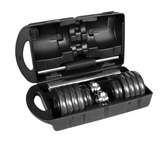 GANTERE REGLABILE CU VALIZA TOTAL 15KG REBEL ACTIVE 