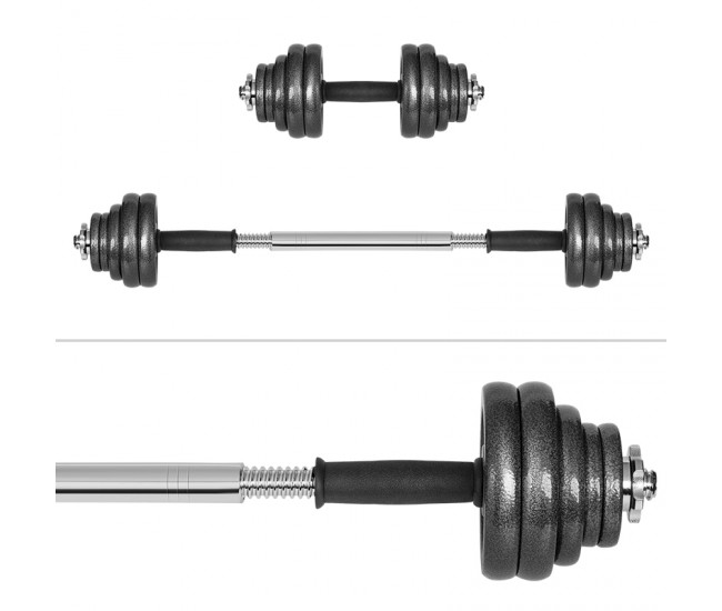 GANTERE REGLABILE CU VALIZA TOTAL 30KG REBEL ACTIVE 