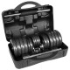 GANTERE REGLABILE CU VALIZA TOTAL 30KG REBEL ACTIVE 