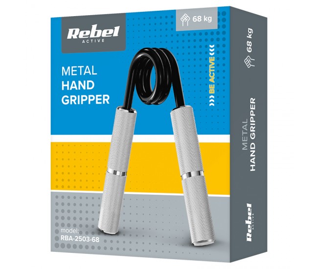 EXTENSOR METALIC HAND GRIPPER 68KG REBEL ACTIVE 