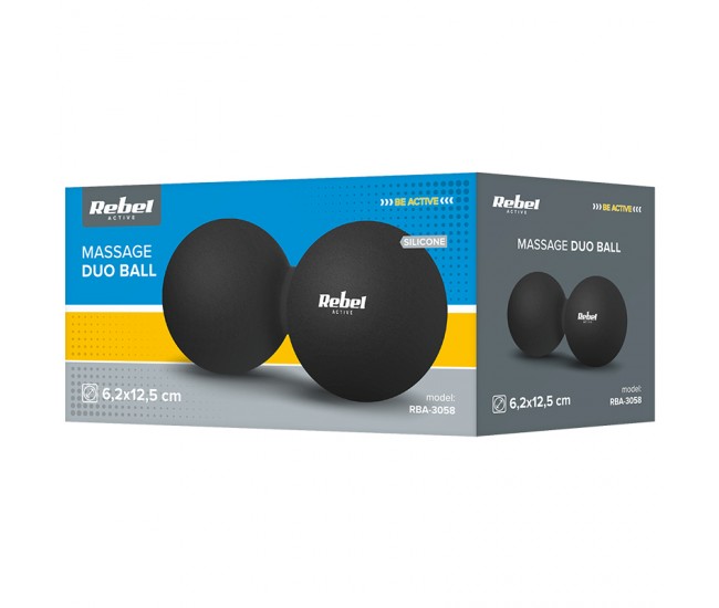 MINGE DUOBALL MASAJ SILICON 6.25 CM REBEL ACTIVE 