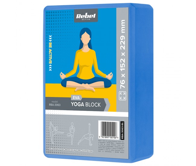 CUB YOGA SPUMA EVA 120G ALBASTRU REBEL ACTIVE 