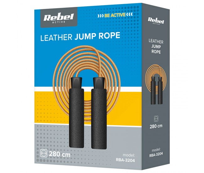 COARDA SARITURI CABLU PIELE 280 CM REBEL ACTIVE 