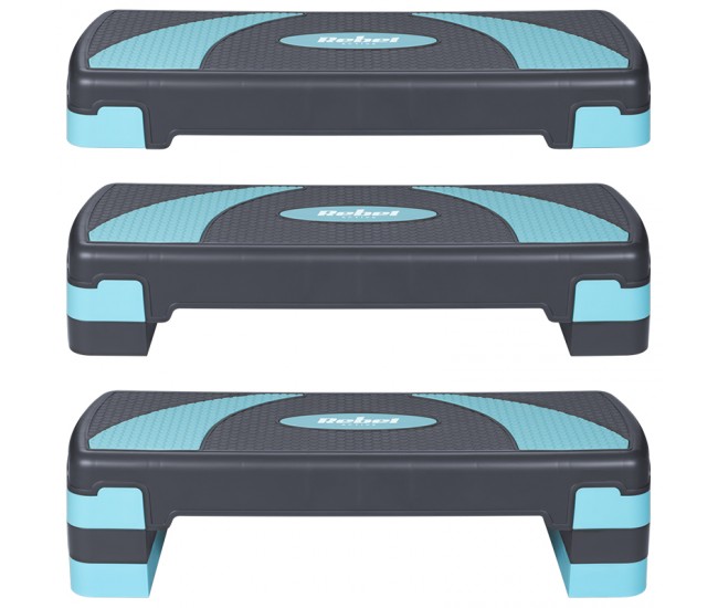 STEPPER AEROBIC 3 NIVELE GRI ALBASTRU REBEL ACTIVE 
