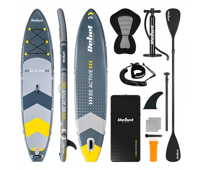 SET PLACA GONFLABILA STAND UP PADDLE SCAUN 350X80X15 CM 