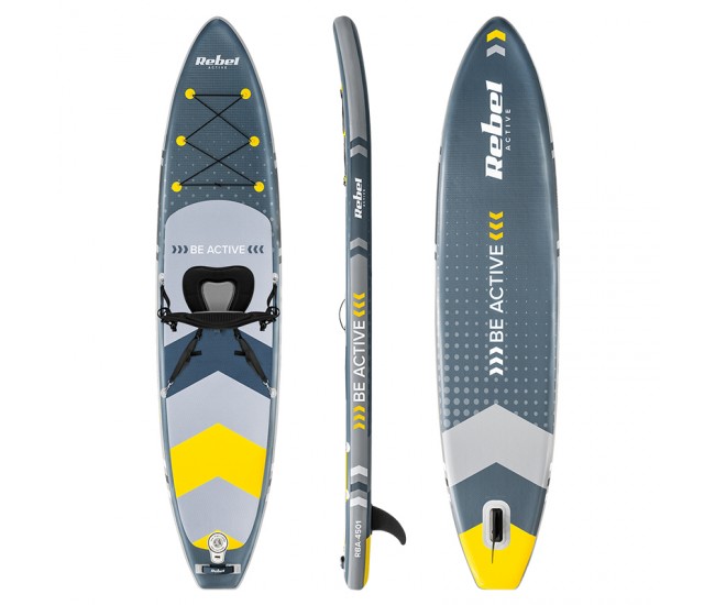 SET PLACA GONFLABILA STAND UP PADDLE SCAUN 350X80X15 CM 