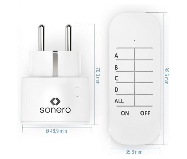 SET 2 PRIZE CU TELECOMANDA 2300W SONERO 