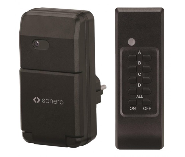 PRIZA PENTRU EXTERIOR CU TELECOMANDA 1100W SONERO 