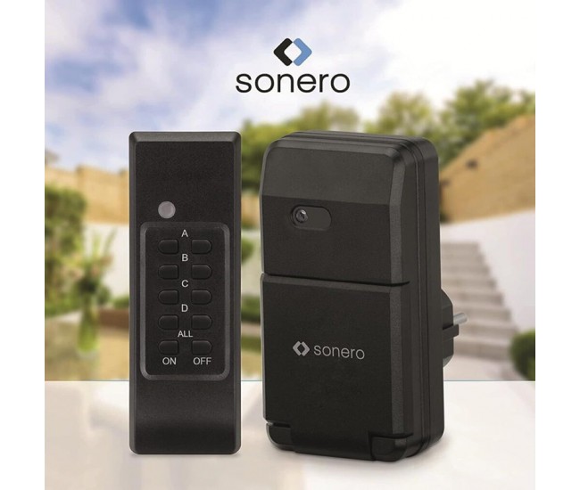 PRIZA PENTRU EXTERIOR CU TELECOMANDA 1100W SONERO 