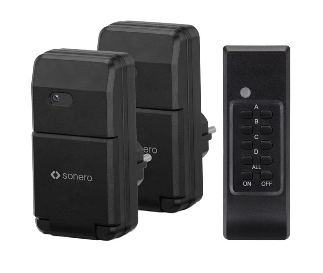 SET 2 PRIZE EXTERIOR CU TELECOMANDA 1100W SONERO 