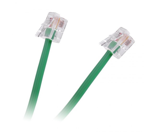 CABLU EXTENSIE TELEFONIC VERDE 2M CABLU EXTENSIE TELEFONIC VERDE 2M
