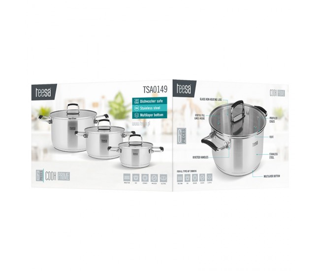 SET OALE INOX 304 TEESA COOK PRIME 