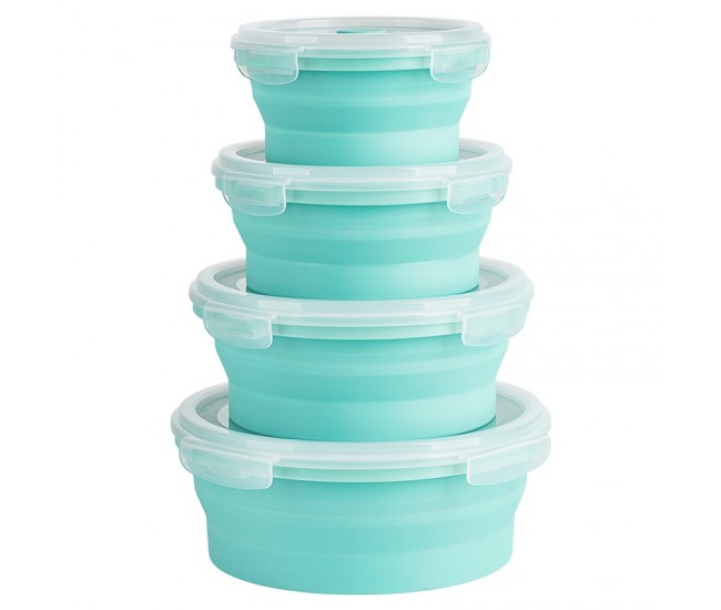 SET 4 CASEROLE SILICON ROTUNDE TEESA 