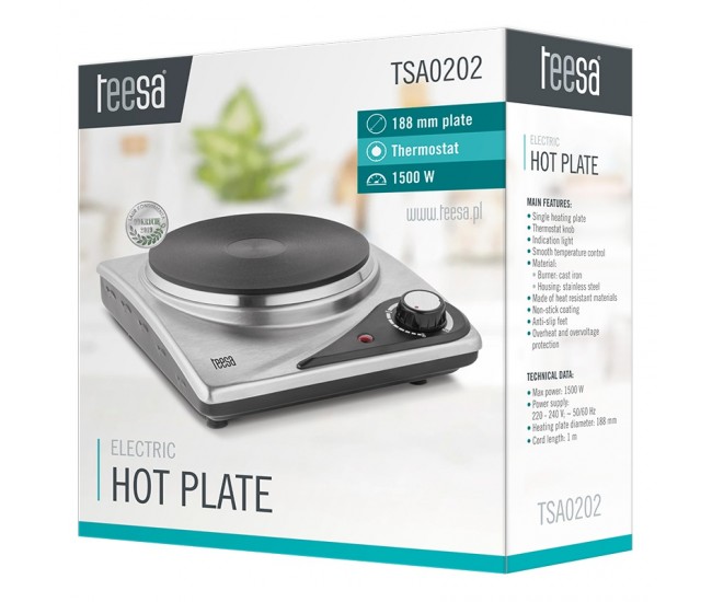 PLITA ELECTRICA 1500W TEESA 