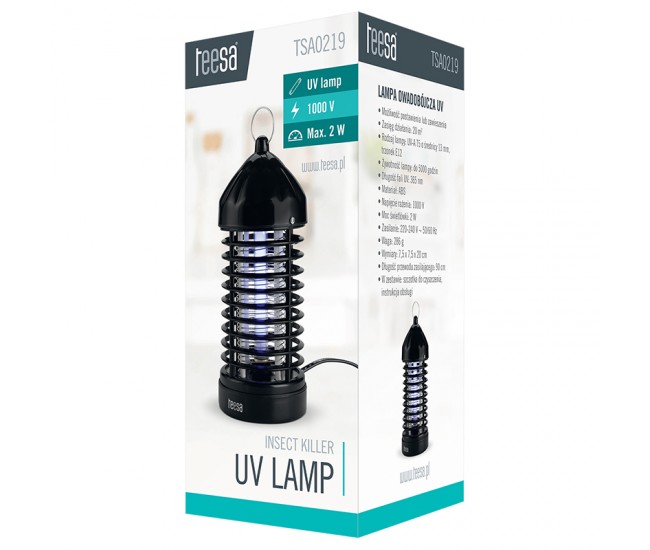 LAMPA UV-A ANTI INSECTE 2W TEESA 