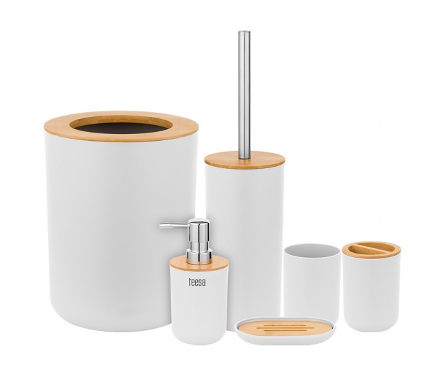 SET 6 ACCESORII BAIE ALB TEESA 
