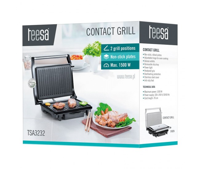 GRILL ELECTRIC 1500W PANINI TEESA 