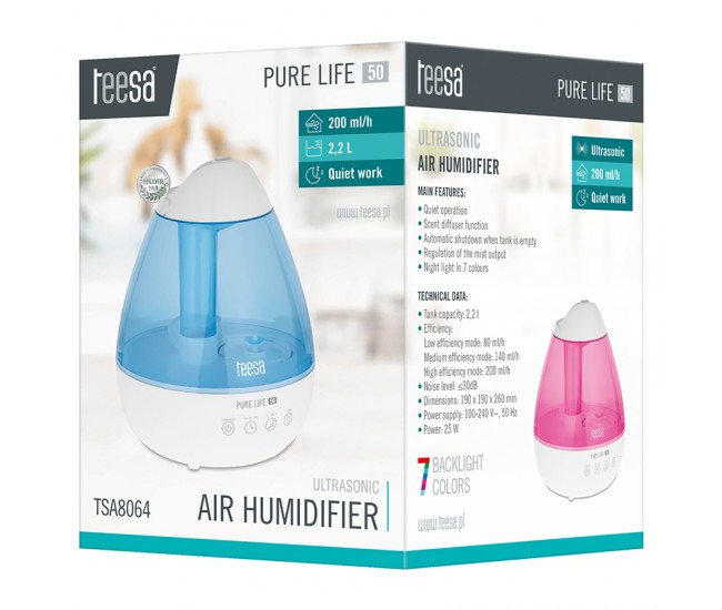 UMIDIFICATOR ULTRASONIC PURE LIFE 50 TEESA 