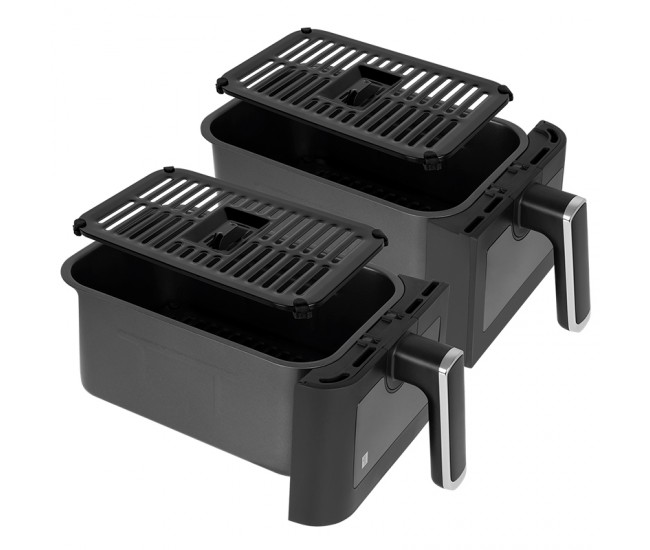 FRITEUZA DUBLA AIRFRYER 8L 2700W TEESA AIR FRYER DUAL 