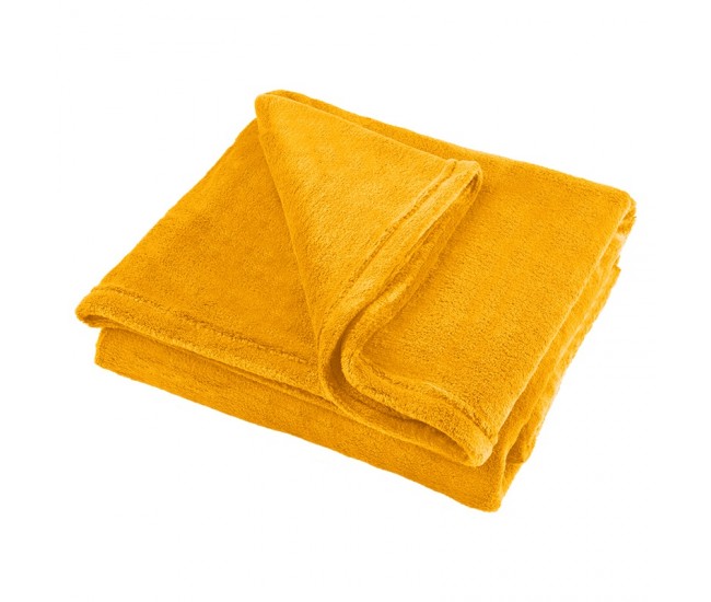 PATURA FLEECE POLAR 150X200CM GALBENA TEESA 