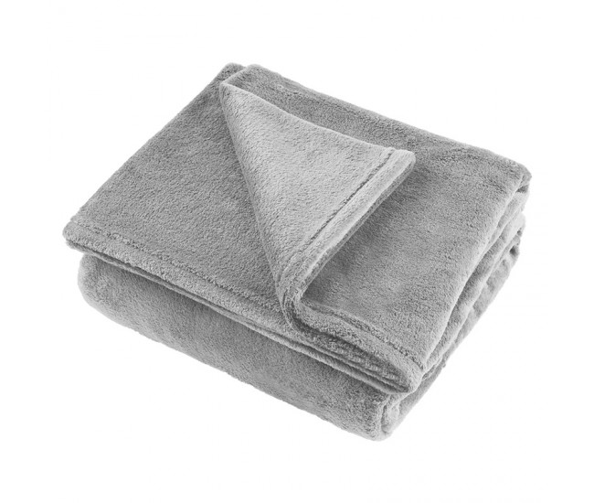 PATURA FLEECE POLAR 200X220CM GRI TEESA 
