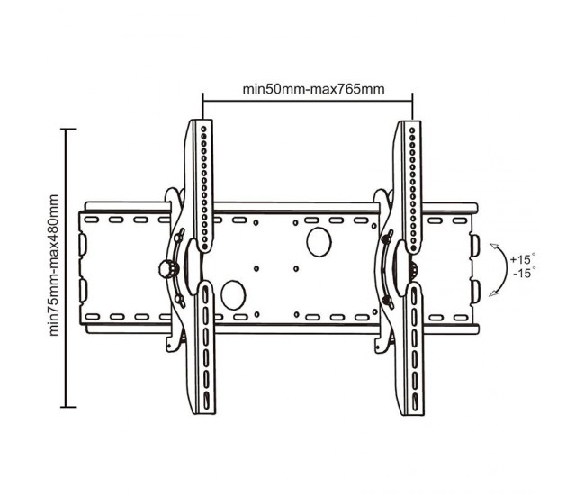 SUPORT TV UNIVERSAL 37-70 INCH 75 KG NEGRU SUPORT TV UNIVERSAL 37-70 INCH 75 KG NEGRU