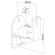 SUPORT SATELITI MAX 3.5KG SET 2BUC 