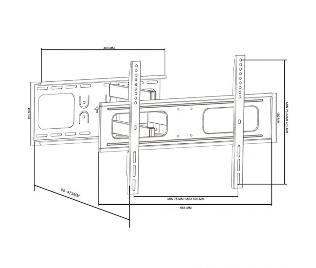 SUPORT LED TV HIGH CLASS 37-70 INCH CABLETECH 