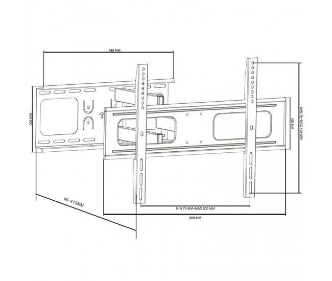 SUPORT LED TV HIGH CLASS 37-70 INCH CABLETECH