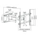 SUPORT TV DE PERETE 37-70 INCH CABLETECH 