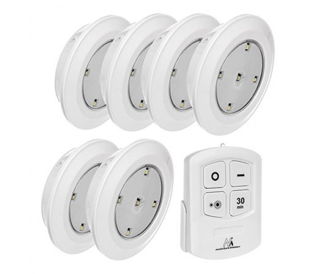 SET 6 LAMPI LED CU TELECOMANDA MCE0165 
