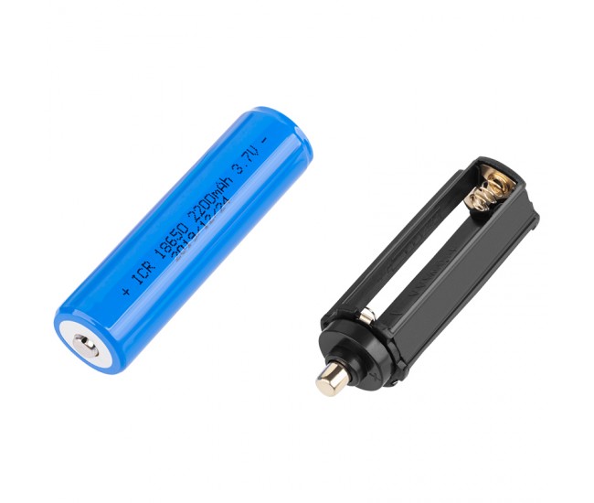 LANTERNA ALUMINIU 10W CU ACUMULATOR 2200MAH REBEL 