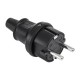 STECHER 16A/250V- IP44 NEGRU 2237 