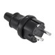STECHER 16A/250V- IP44 NEGRU 2237 