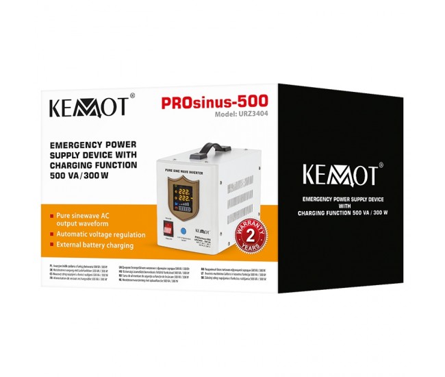 UPS CENTRALE TERMICE SINUS PUR 500VA/300W 12V KEMOT 