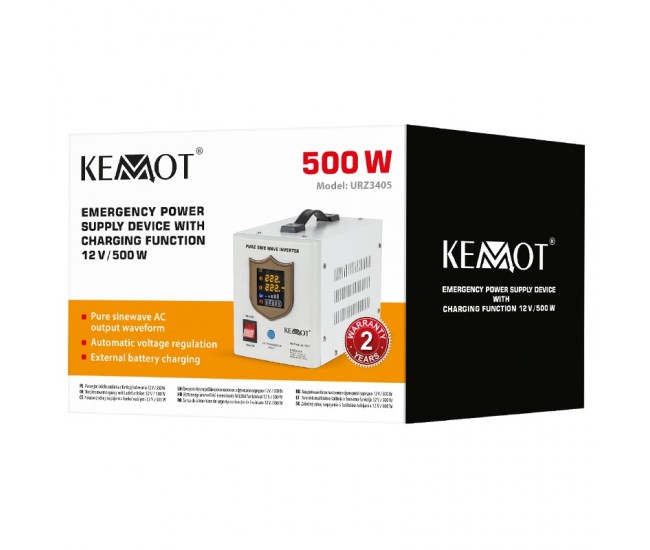 UPS CENTRALE TERMICE SINUS PUR 800VA/500W 12V KEMOT 