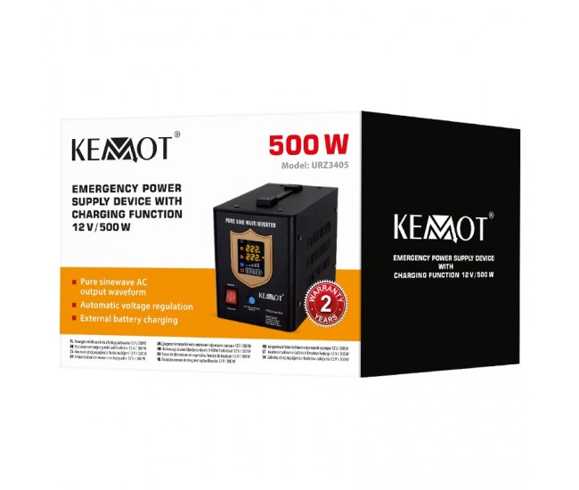 UPS CENTRALE TERMICE SINUS PUR 800VA/500W 12V KEMOT 