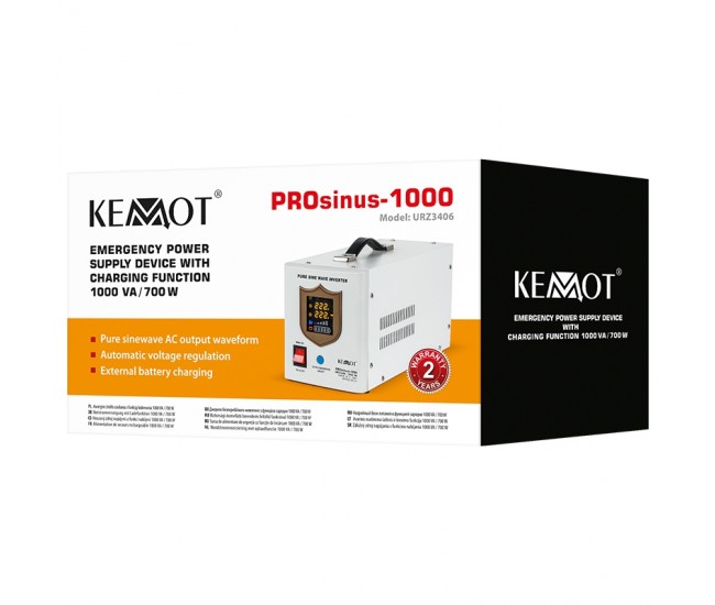 UPS CENTRALE TERMICE SINUS PUR 1000VA/700W 12V KEMOT 