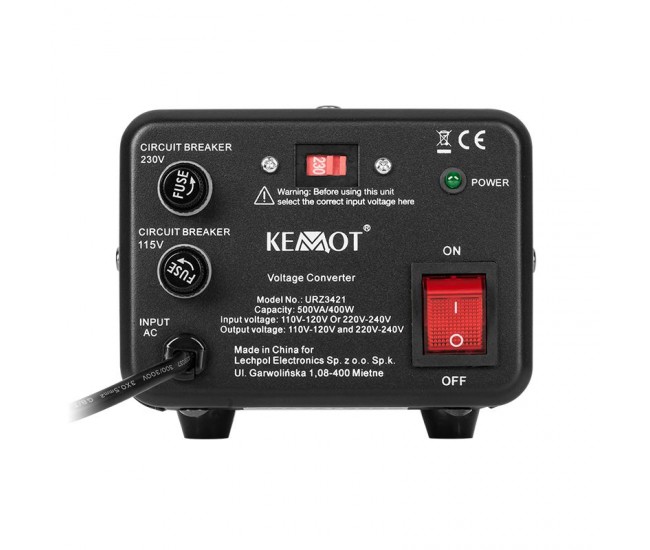 CONVERTOR TENSIUNE 400W 500VA KEMOT 