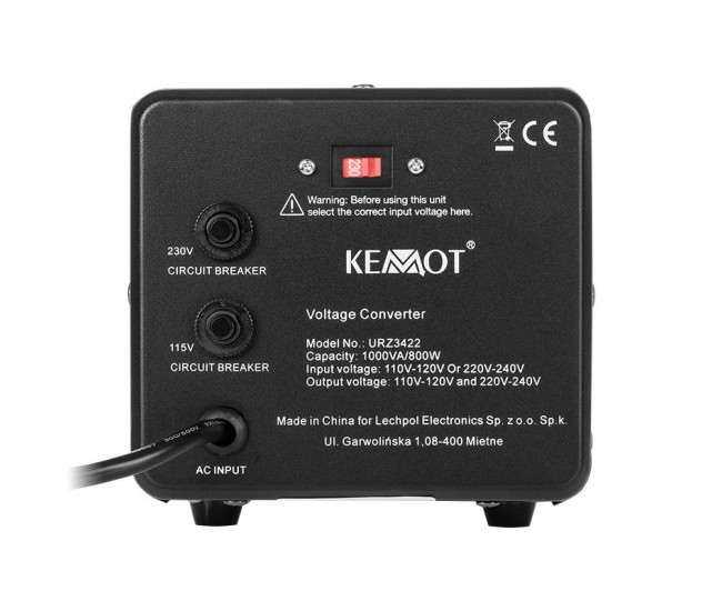 CONVERTOR TENSIUNE 800W 1000VA KEMOT 
